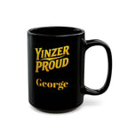 Custom Black Ceramic Mug in black mockup view | Yinzergear