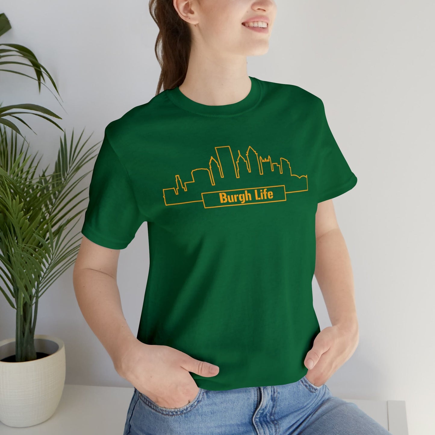 Burgh Life Pittsburgh T-Shirt T-Shirt Printify Kelly XS 