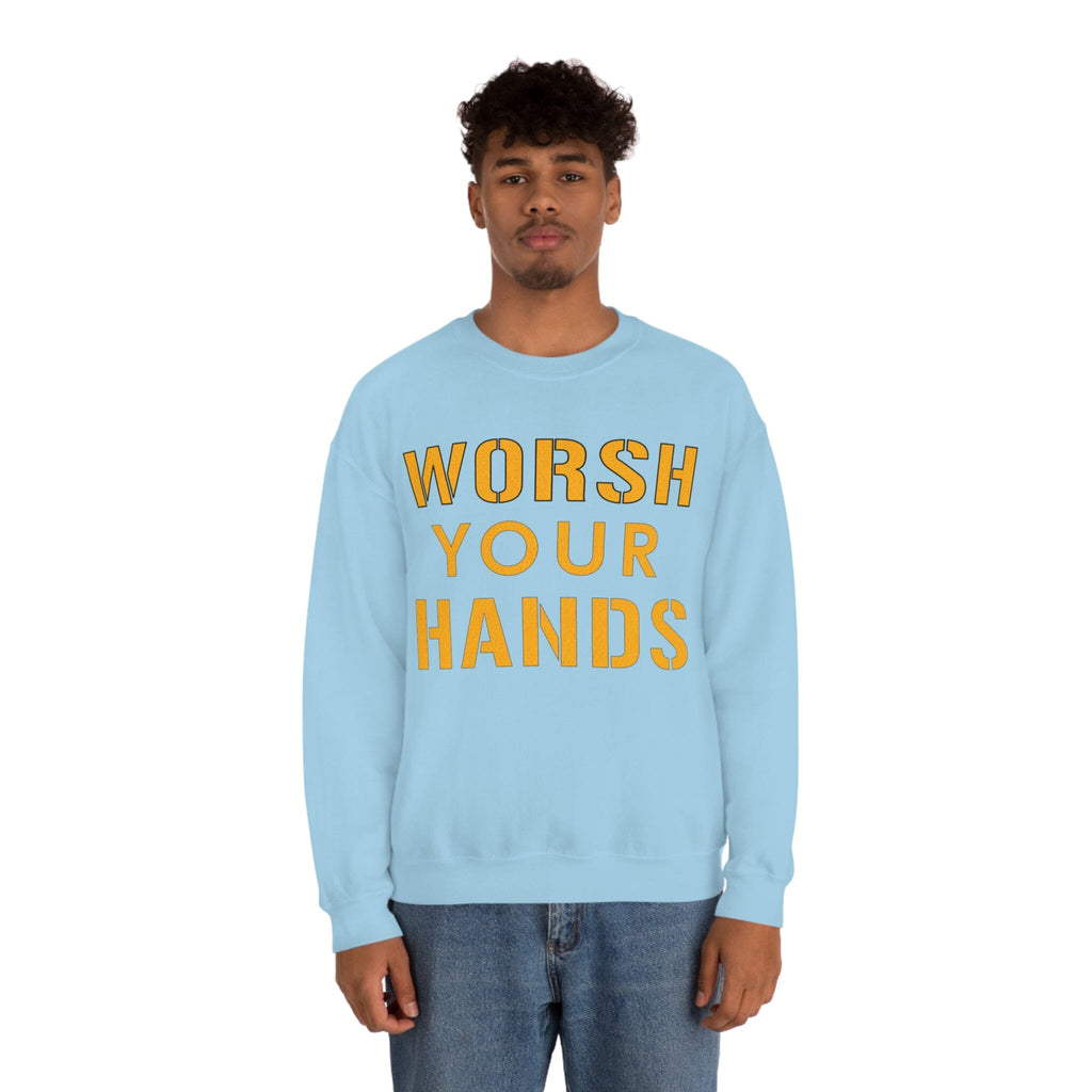 Worsh Your Hands Sweatshirt Pittsburgh sweatshirt product image alternate view 22 | Yinzergear