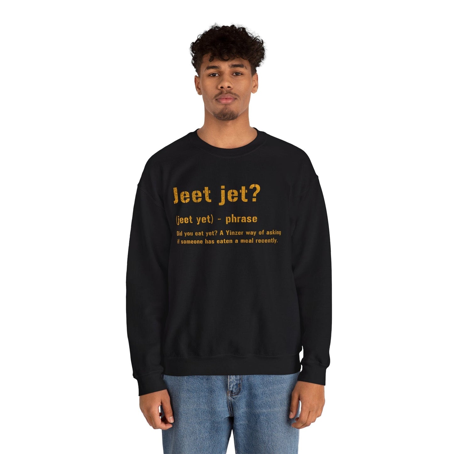 Jeet Jet Sweatshirt - Pittsburghese Crewneck Sweatshirt Yinzergear 