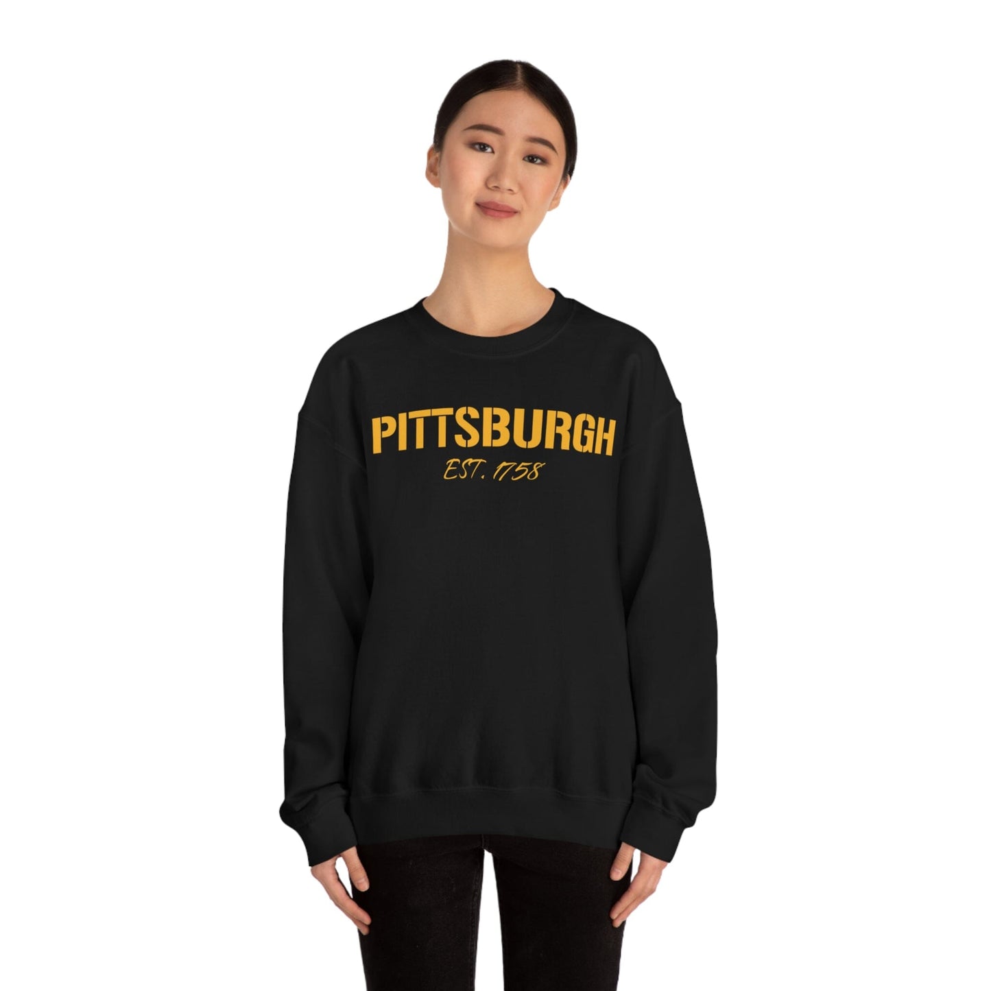 Pittsburgh EST 1758 Sweatshirt Sweatshirt Printify 