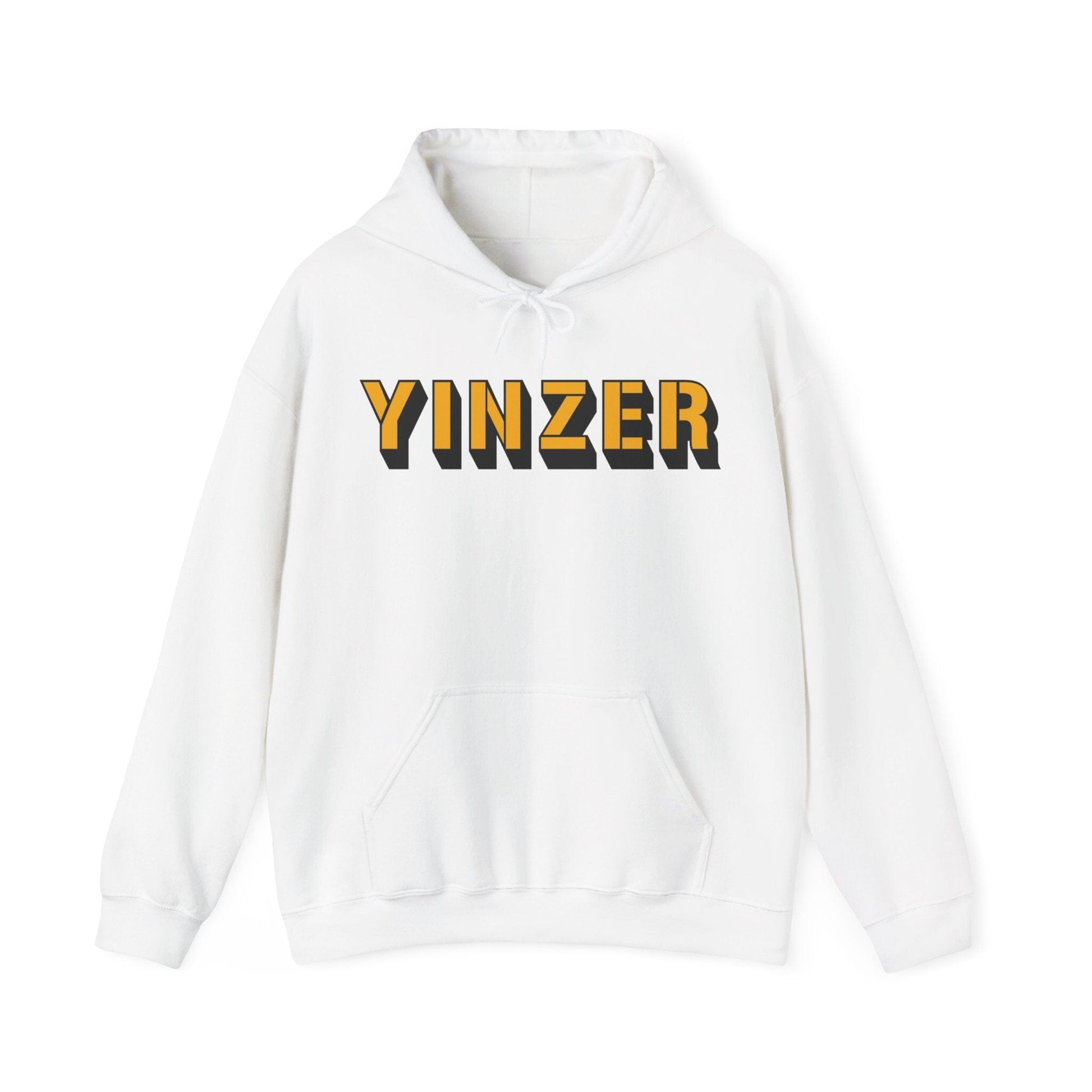 Yinzer Hoodie - Pittsburgh Pride Sweatshirt Hoodie Printify White S 