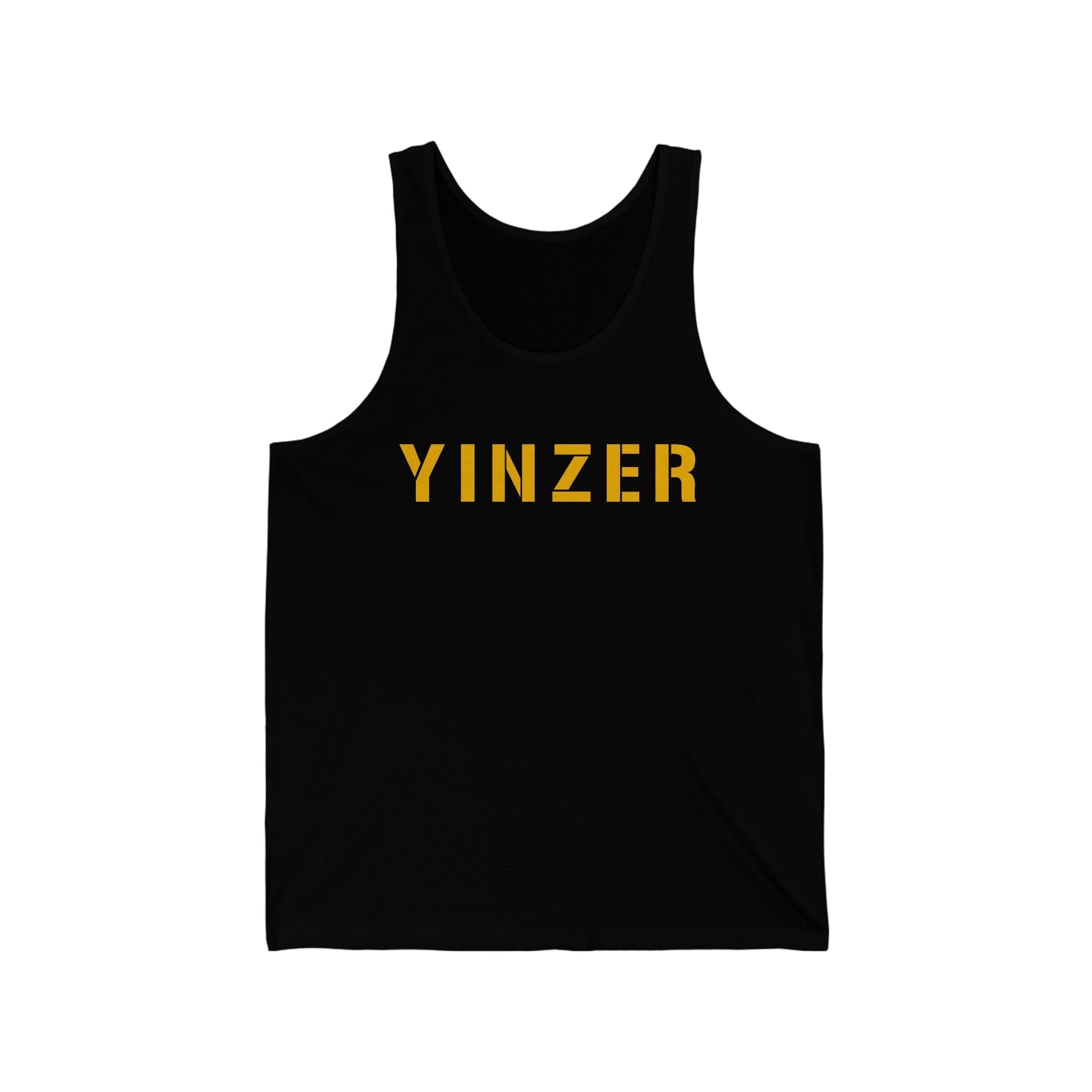 Yinzer Tank Top, Pittsburgh Unisex Tank, Men's Yinzer Tank Top, Women's Yinzer Tank Tank Top Printify XS Black 