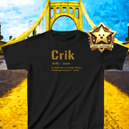 Crik Pittsburghese kids T-shirt product image | Yinzergear