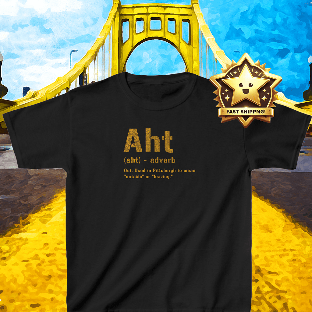 Aht Pittsburghese kids T-shirt product image | Yinzergear