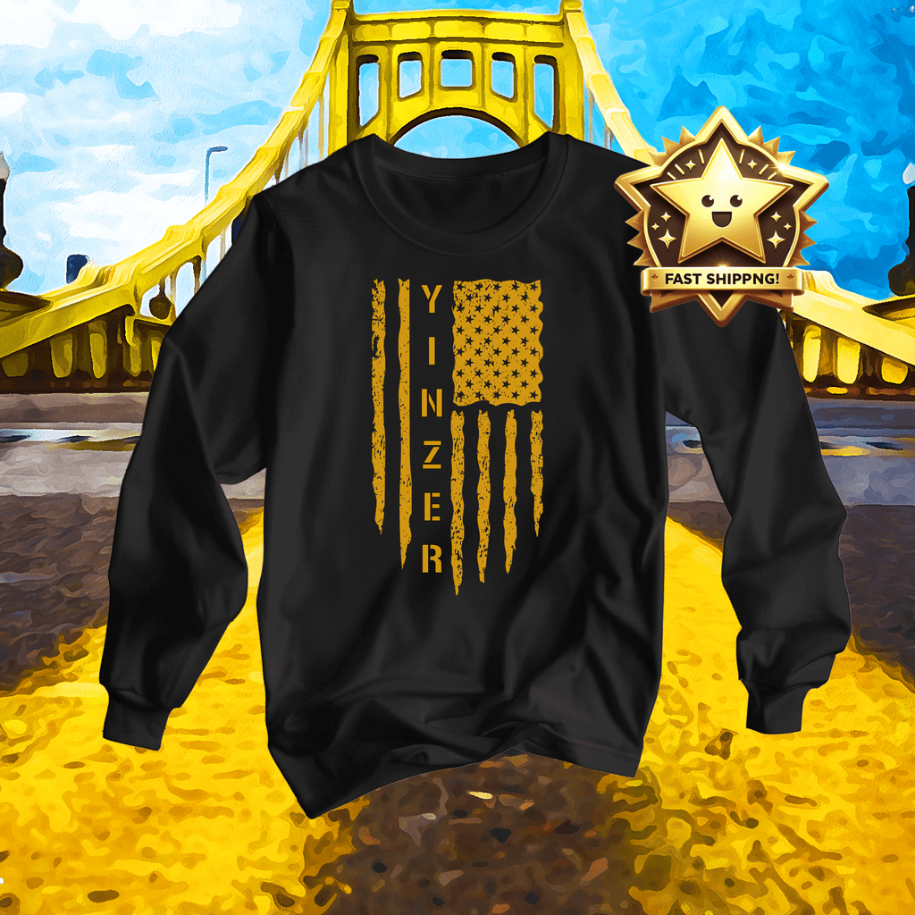 Yinzer Flag Long Sleeve Shirt product image | Yinzergear