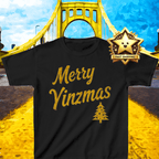 Merry Yinzmas Pittsburgh Christmas T-Shirt product image | Yinzergear