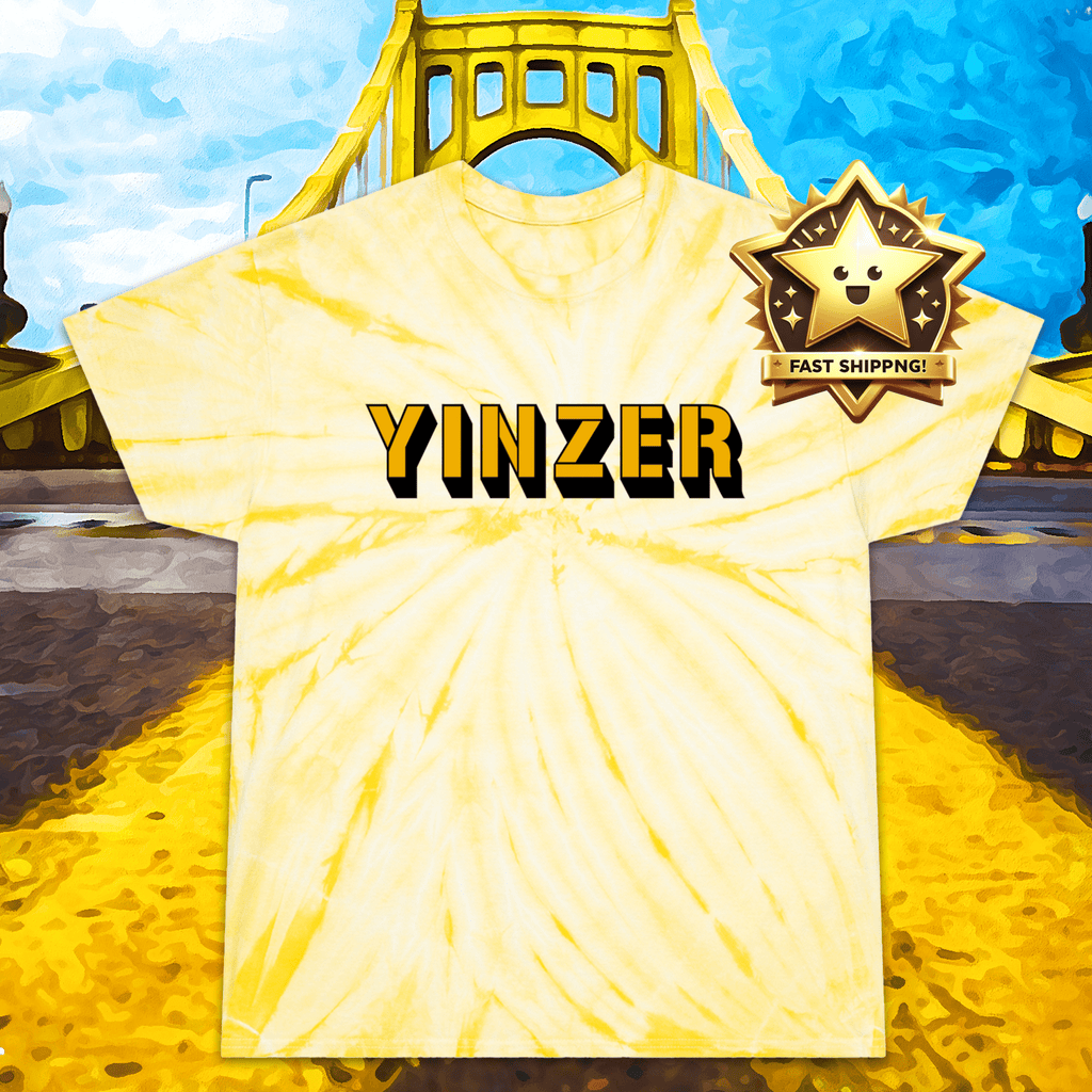 Yinzer Tie-Dye Pittsburgh T-Shirt product image alternate view 4 | Yinzergear