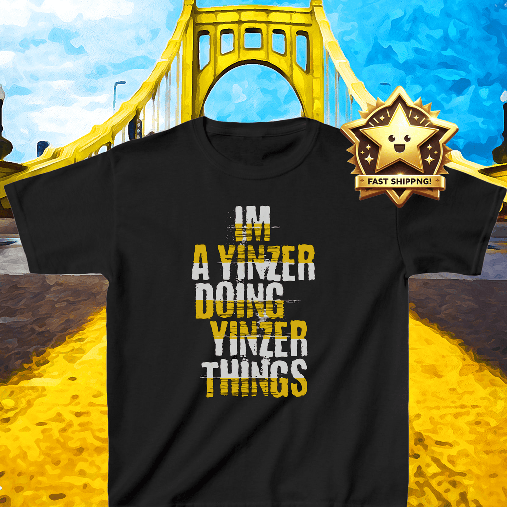 Yinzer Things Kids T-Shirt Pittsburgh kids shirt product image | Yinzergear