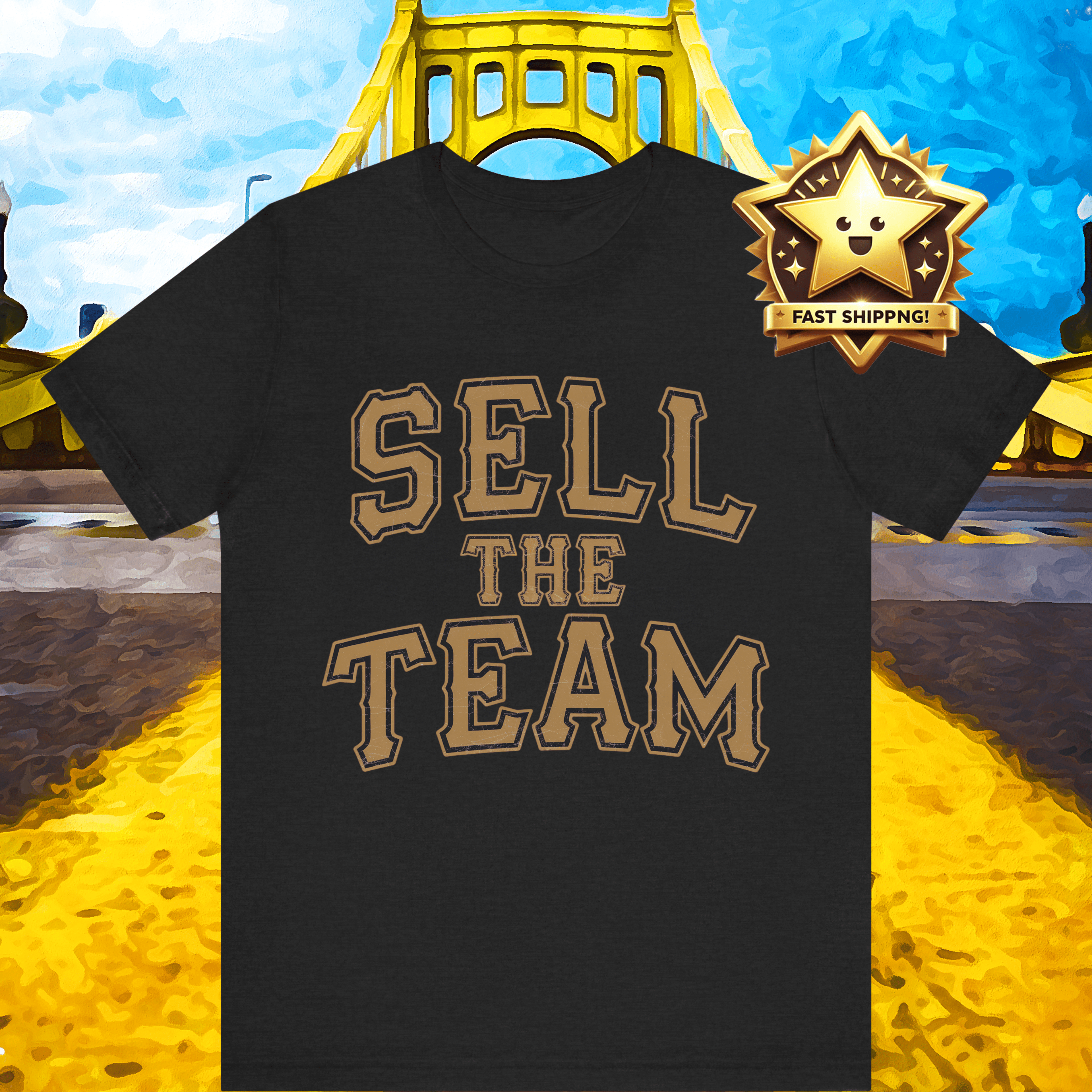 Sell The Team Pittsburgh Baseball Protest T-Shirt product image alternate view 3 | Yinzergear