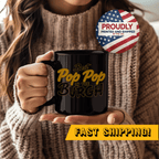 Pop Pop Pittsburgh coffee mug front view alternate view 4 | Yinzergear