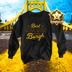 Mom Mom Long Sleeve Shirt product image mockup view | Yinzergear