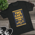Yinz Can't Handle the Muth Tri-Blend T-Shirt Steelers football tee product image mockup view | Yinzergear