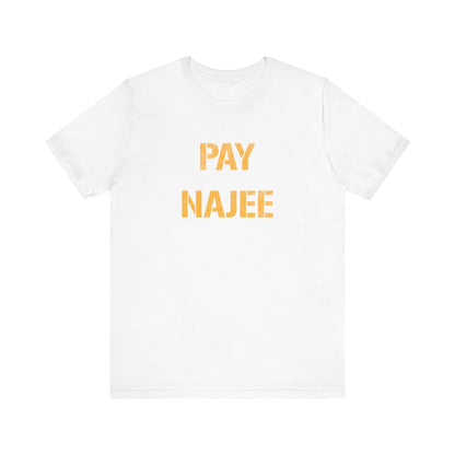 Pay Najee Pittsburgh Steeler Nation Gift T-Shirt Yinzergear White XS 