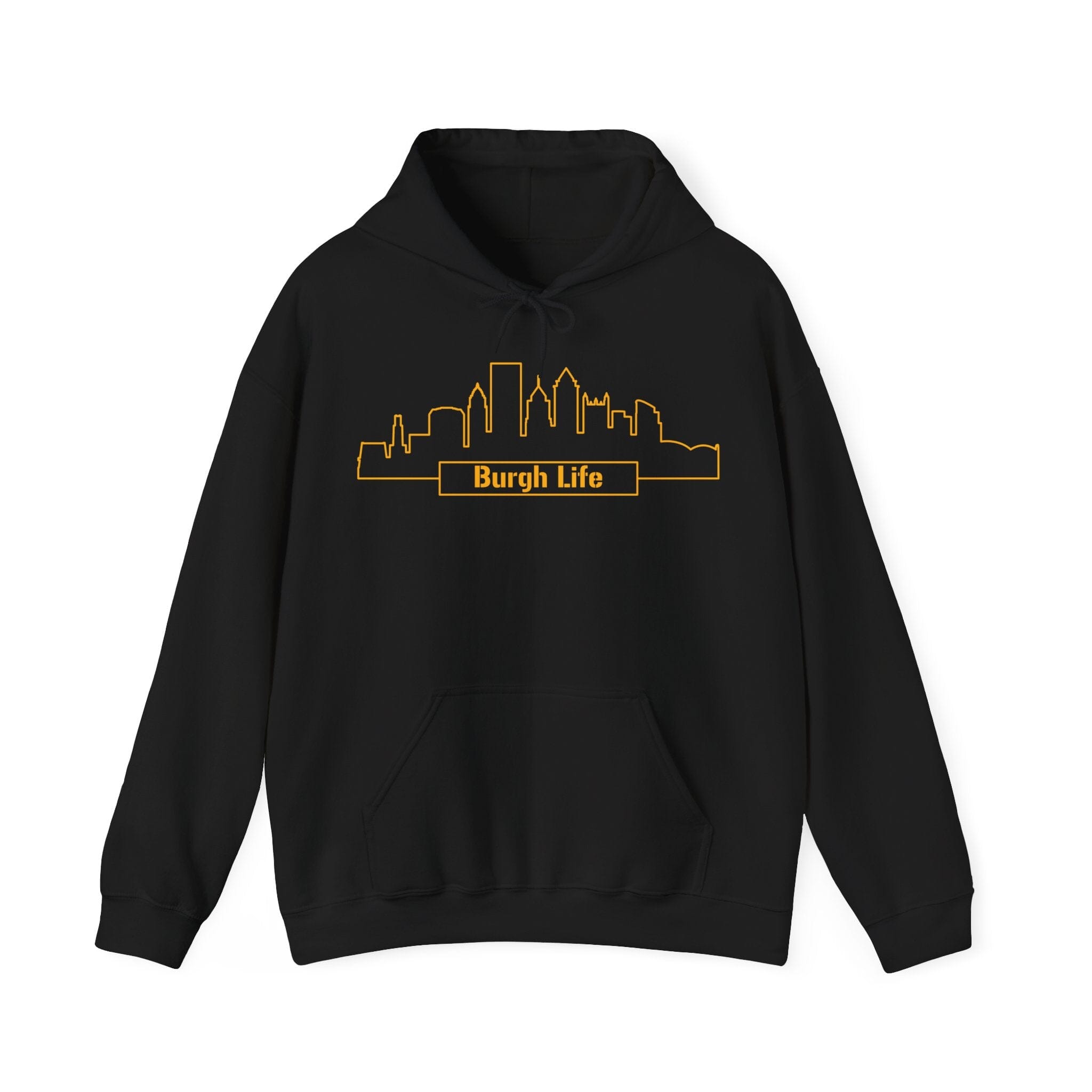 Burgh Life Hoodie on black hoodie | Yinzergear