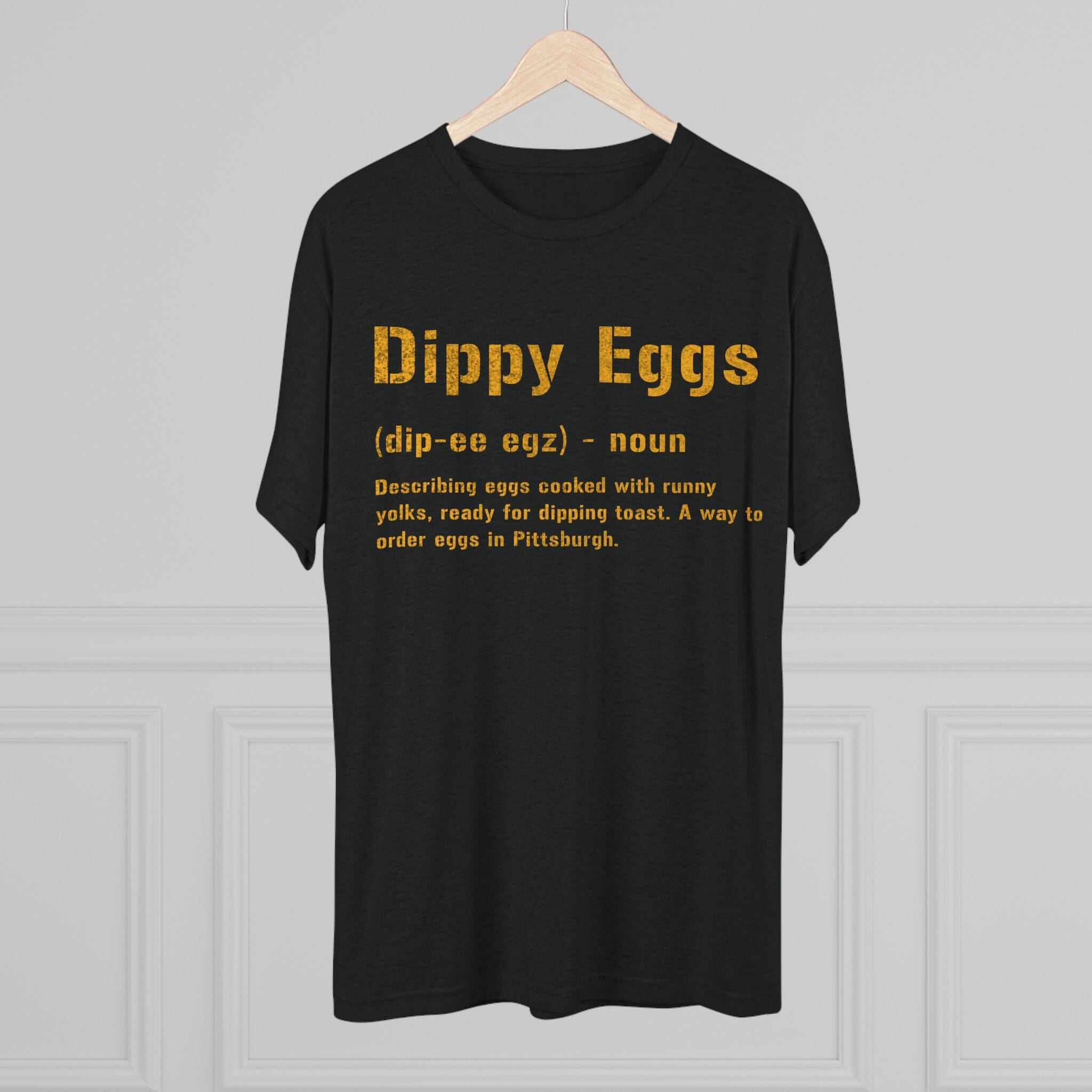 Dippy Eggs Pittsburghese Tri-Blend T-Shirt alternate product image 5 | Yinzergear