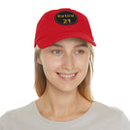 Retire 21 Leather Patch Hat Pittsburgh hat product image alternate view 46 | Yinzergear