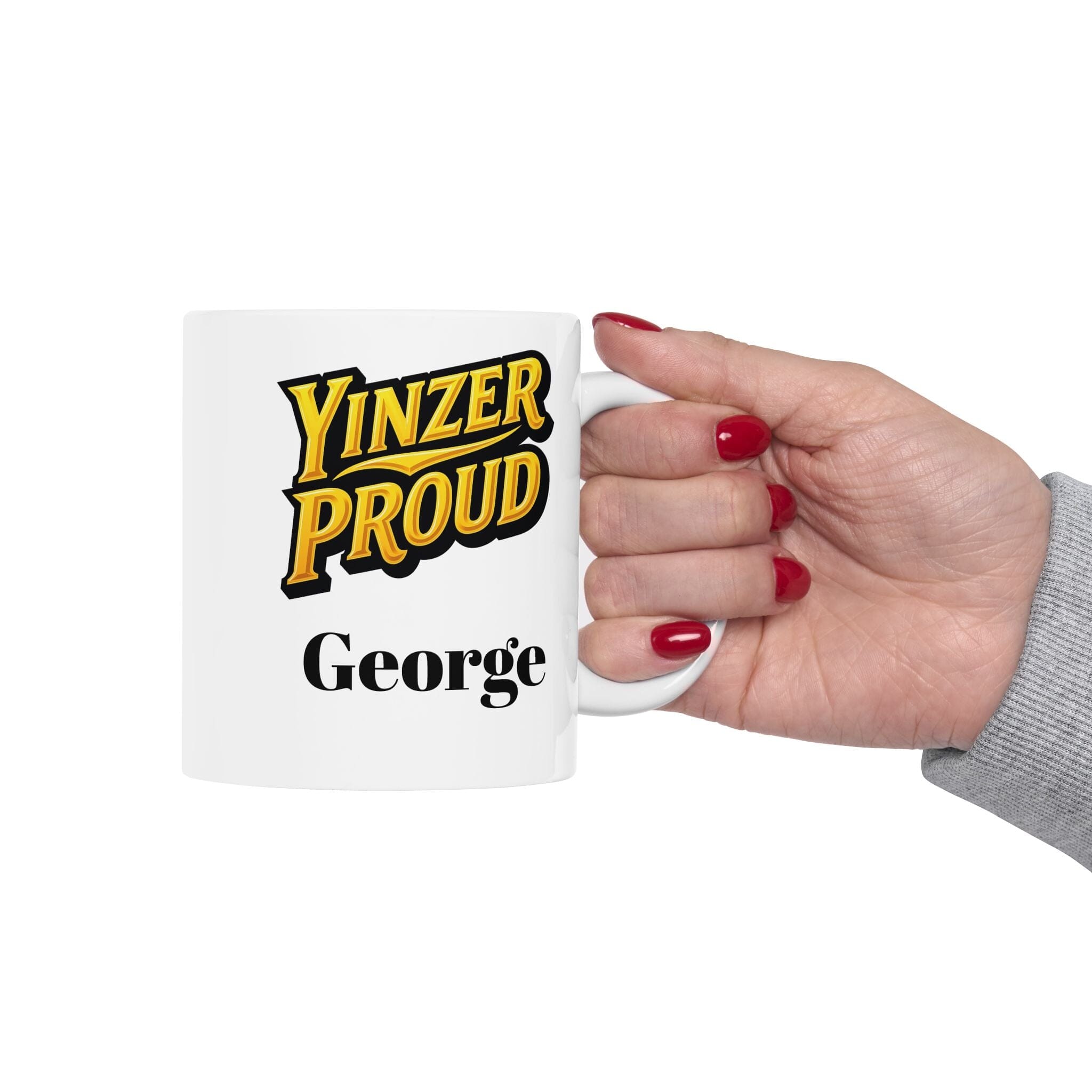 Custom Ceramic Mug Pittsburgh mug front view alternate view 5 | Yinzergear