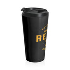 Retire 21 Stainless Steel Travel Mug Pittsburgh mug front view alternate view 3 | Yinzergear