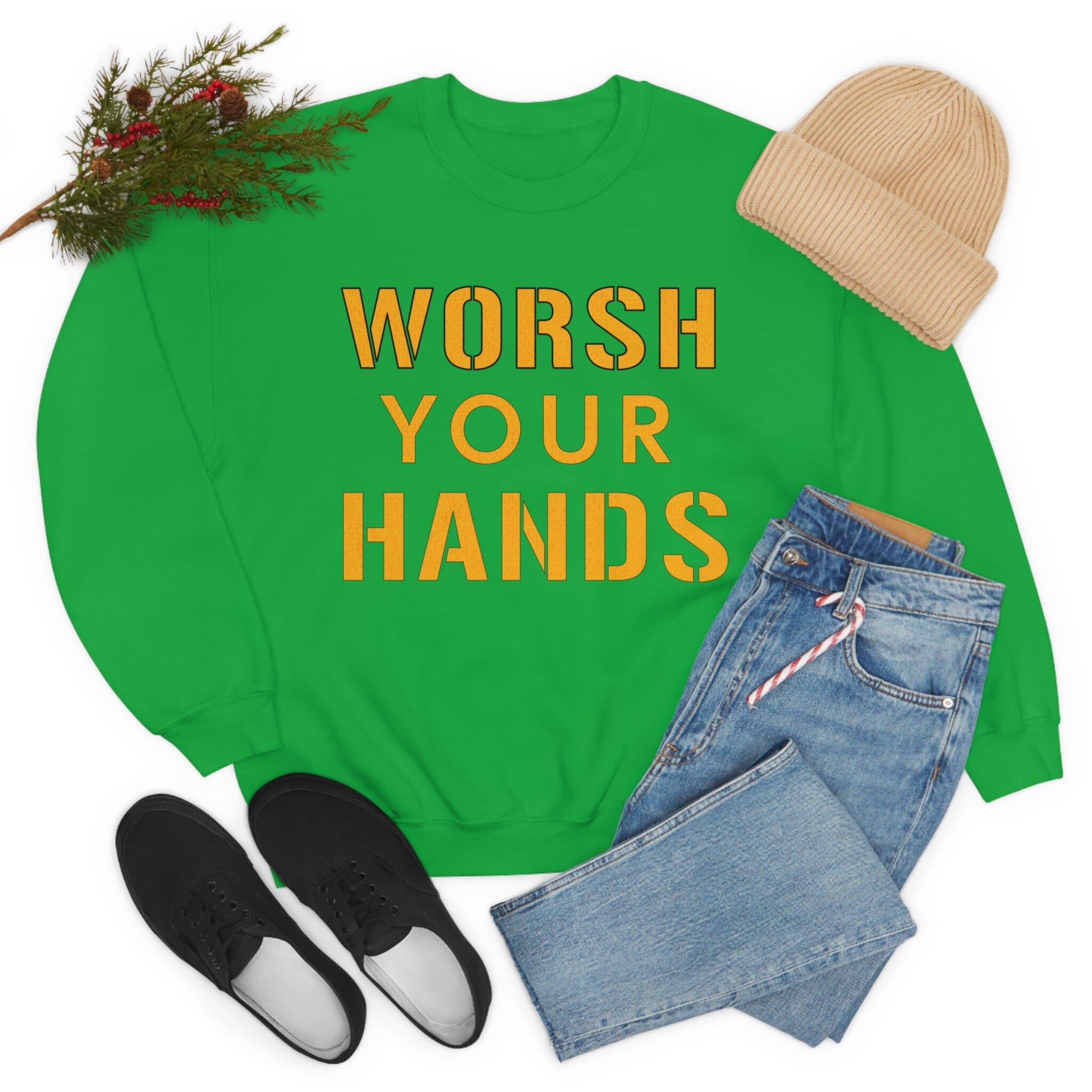 Worsh Your Hands Sweatshirt Pittsburgh sweatshirt product image alternate view 19 | Yinzergear