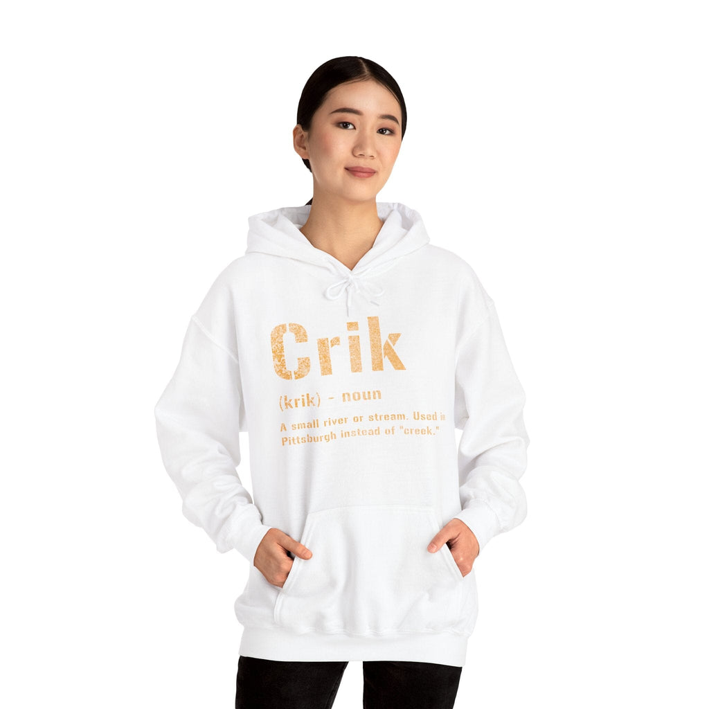 Crik Hoodie Pittsburgh hoodie product image mockup view | Yinzergear