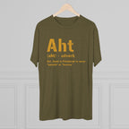 Aht Pittsburghese definition tri-blend tee on black tri-blend tee alternate view 5 | Yinzergear
