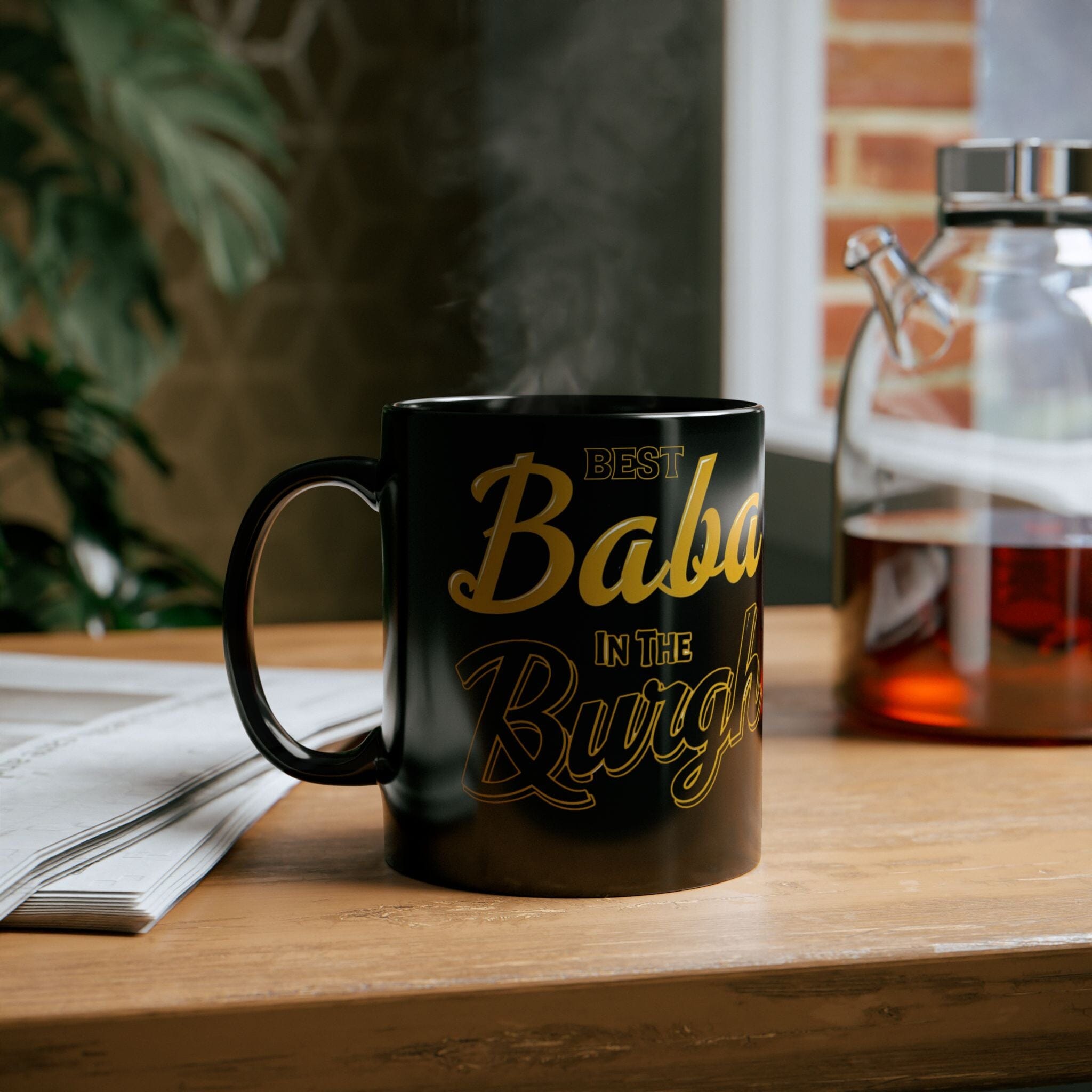 Best Baba in the Burgh coffee mug front view alternate view 3 | Yinzergear