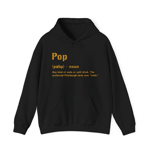 Pop Hoodie - Pittsburghese Sweatshirt Hoodie Printify Black S 