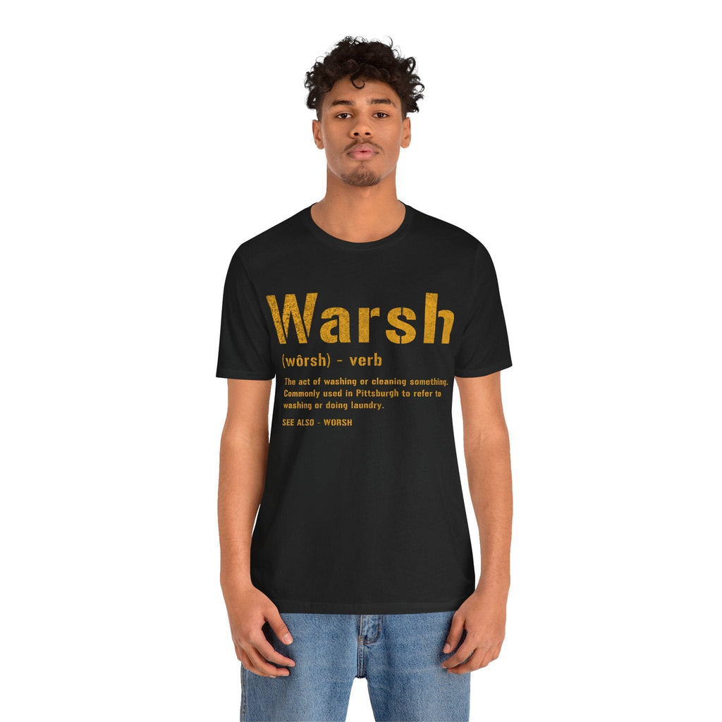 Warsh Pittsburghese definition tee product image alternate view 4 | Yinzergear