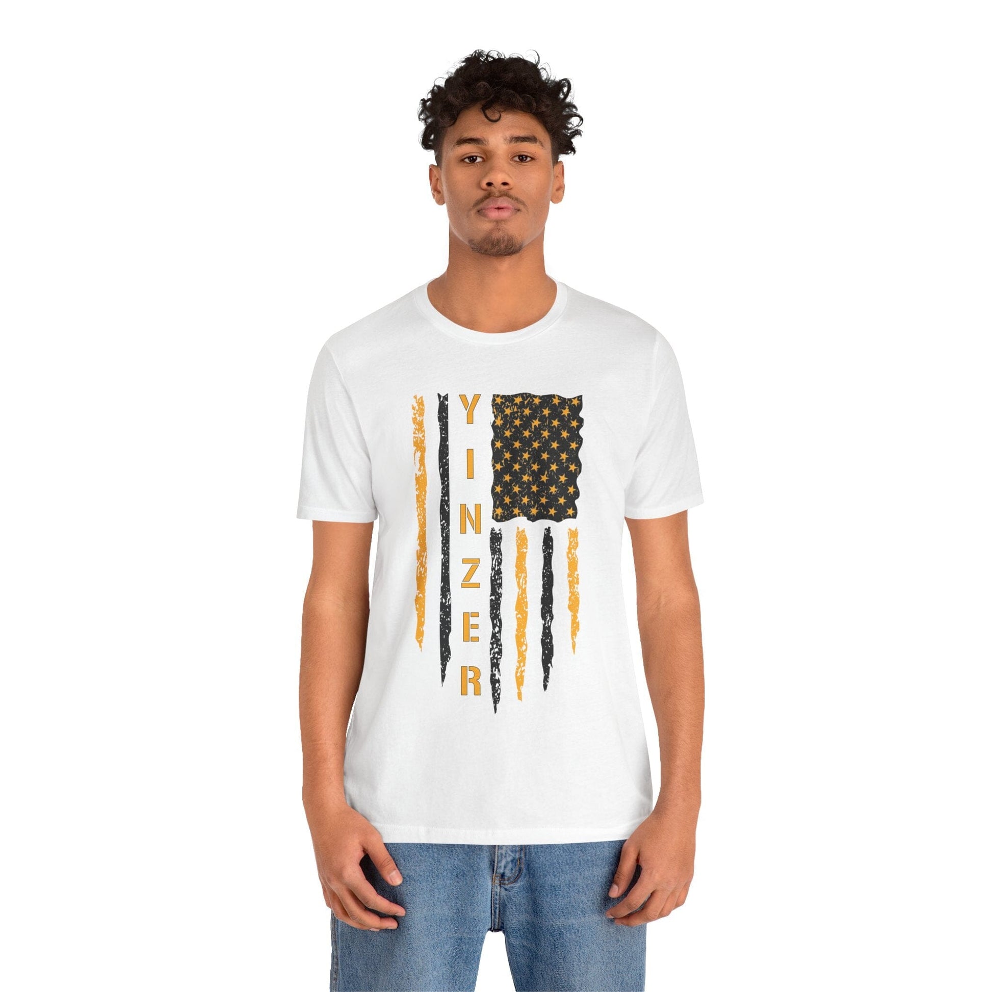 Yinzer Flag T-Shirt - Let Your Pittsburgh Pride Fly T-Shirt Printify 