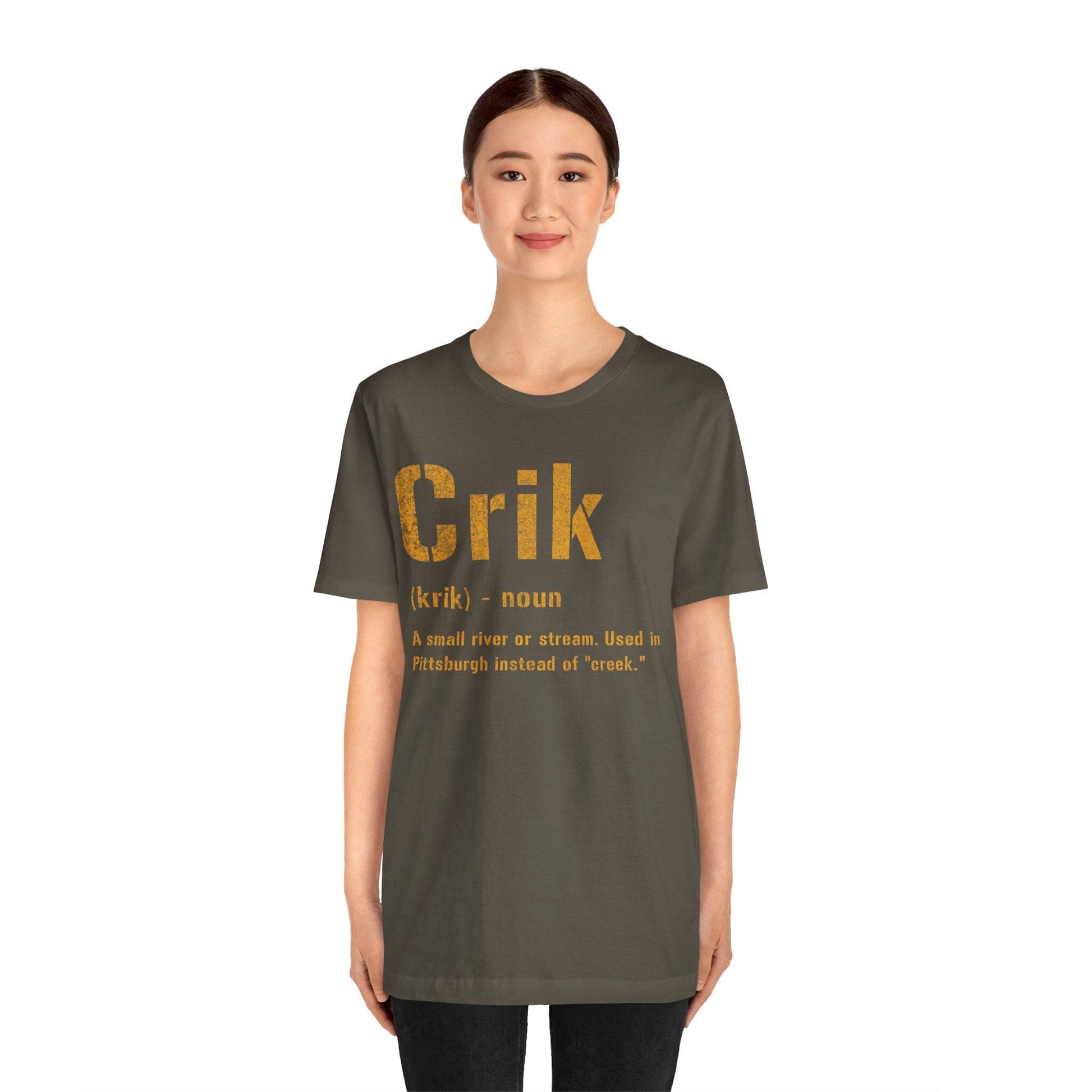 Crik T-Shirt | Pittsburghese Shirt | Great Yinzer Gift | Pittsburgh Tee | Steel City Clothing T-Shirt Yinzergear 