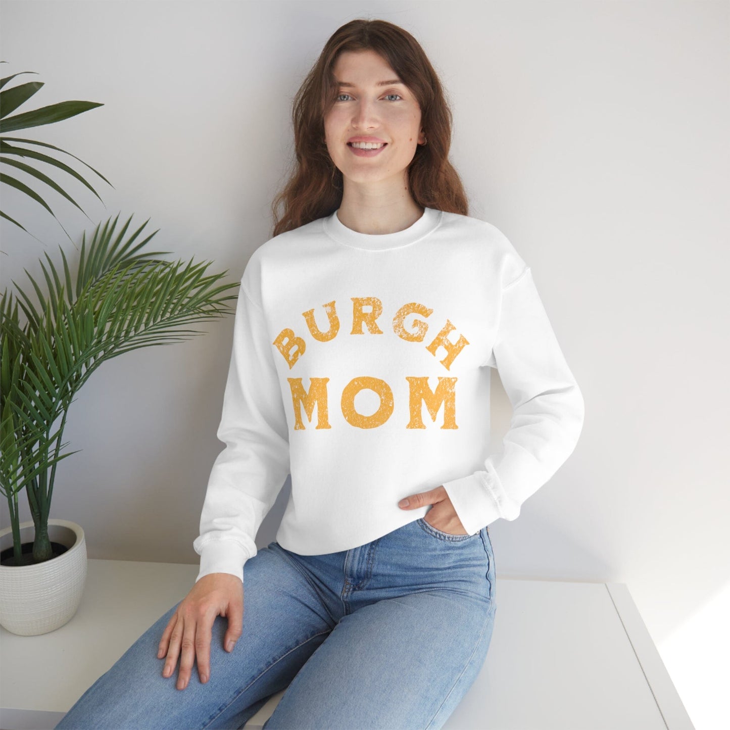 Burgh Mom Sweatshirt Sweatshirt Printify 