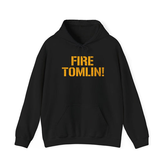 Fire Tomlin Pittsburgh Hoodie - Steelers Fan Sweatshirt Hoodie Printify Black S 
