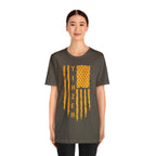 Yinzer Flag T-Shirt Pittsburgh accessory on black accessory alternate view 4 | Yinzergear