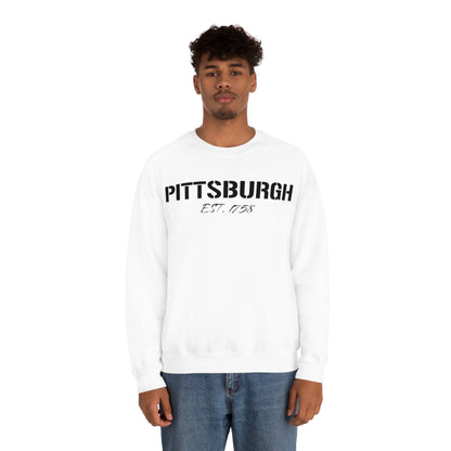 Pittsburgh EST 1758 Sweatshirt Sweatshirt Printify 