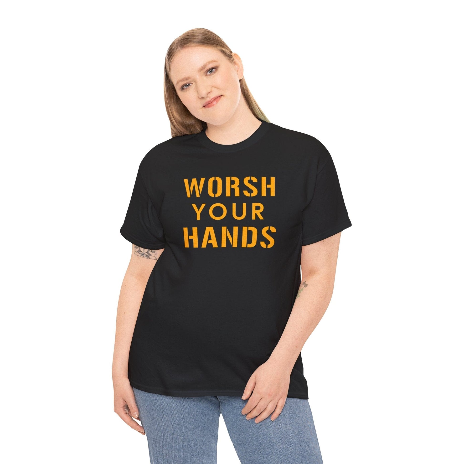 Worsh Your Hands Yinzer T-Shirt - Pittsburgh Funny Gift T-Shirt Printify 