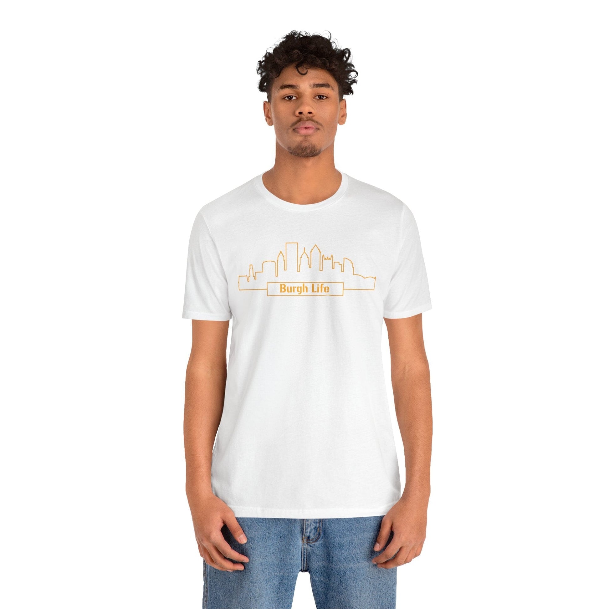 Burgh Life Pittsburgh Skyline Tee - Steel City Shirt T-Shirt Printify 