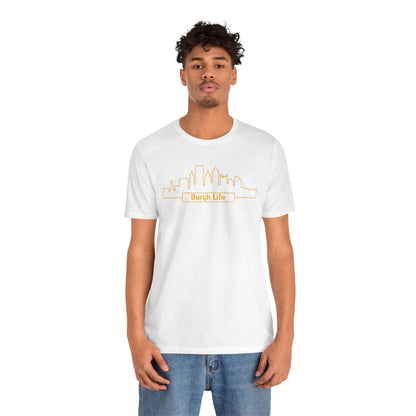 Burgh Life Pittsburgh Skyline Tee - Steel City Shirt T-Shirt Printify 