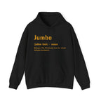 Jumbo Hoodie Pittsburgh hoodie on black hoodie | Yinzergear