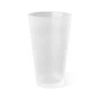Yinzer Frosted Pint Glass Pittsburgh tumbler front view alternate view 6 | Yinzergear
