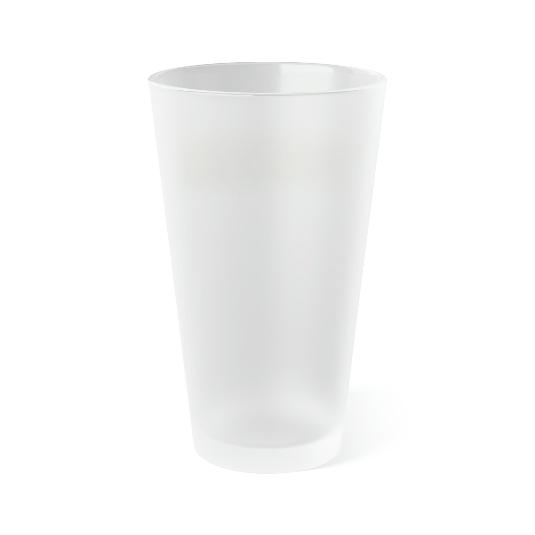 Yinzer Frosted Pint Glass Pittsburgh tumbler front view alternate view 6 | Yinzergear