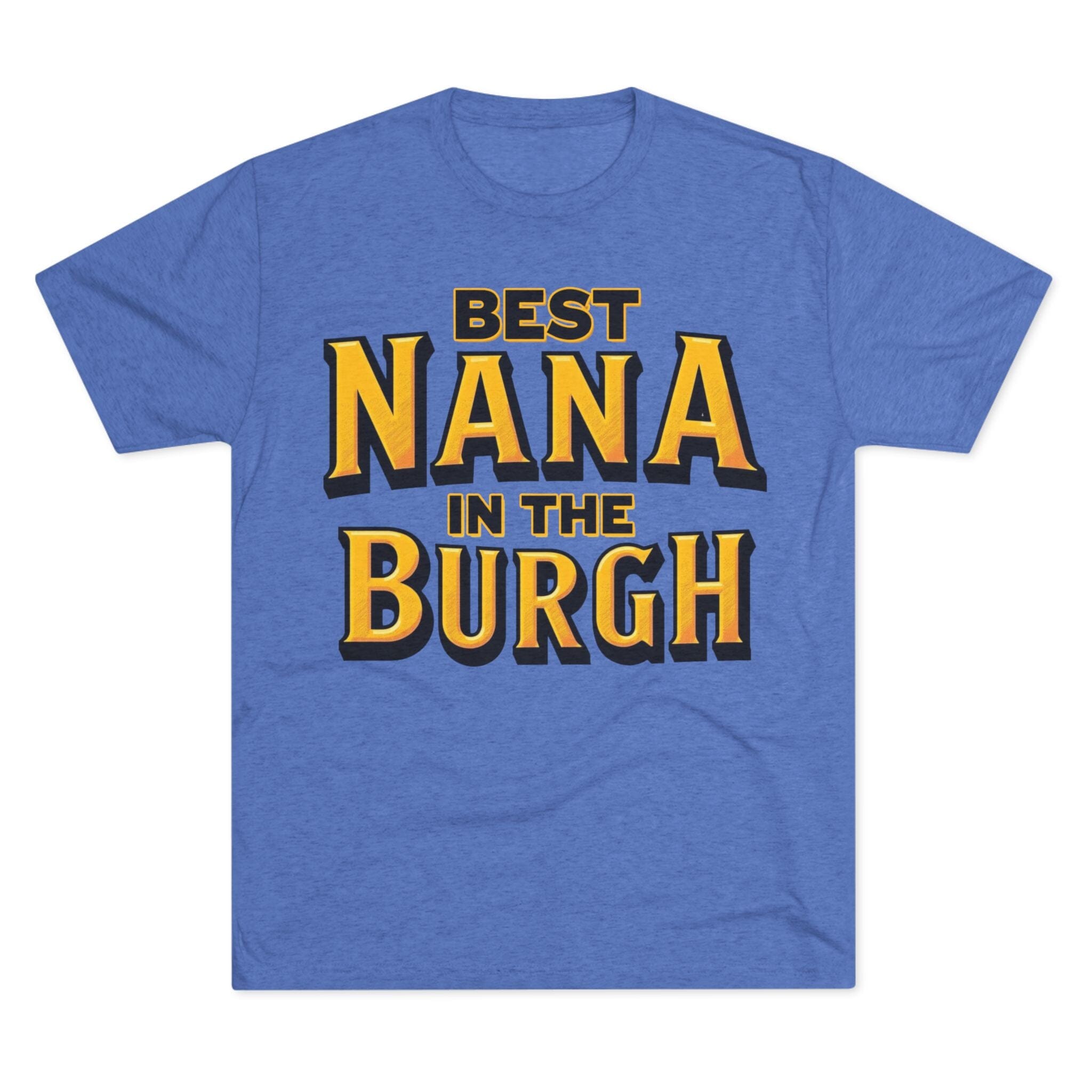 Nana in the Burgh Tri-Blend T-shirt on royal tee | Yinzergear