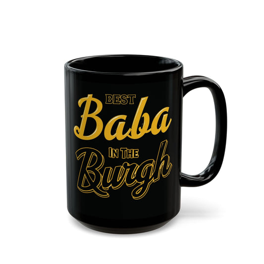 Best Baba in the Burgh Coffee Mug - Pittsburgh Grandma Gift Mug Printify 15oz 
