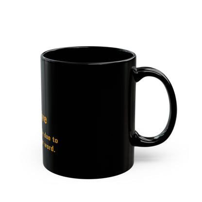 Slippy Coffee Mug Pittsburghese | Black and Gold 11oz Mug | Perfect Gift for Yinzers Mug Yinzergear 