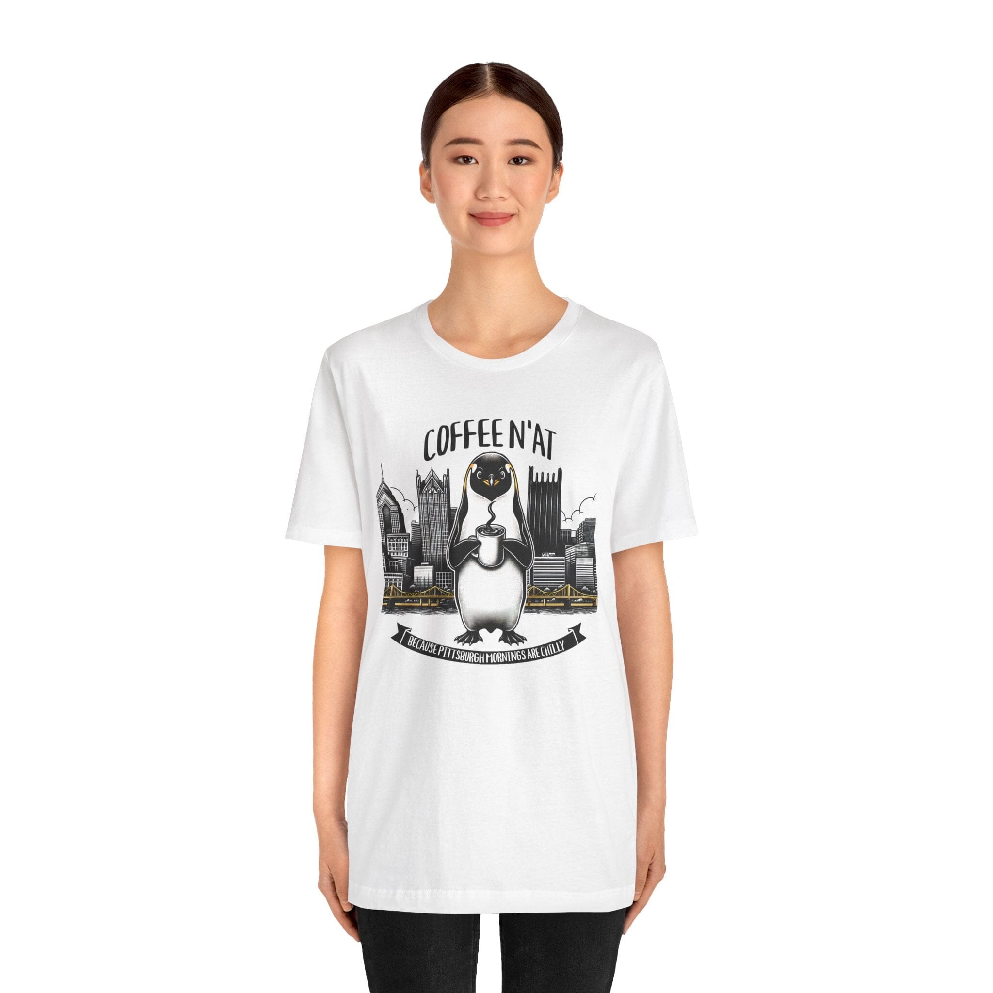 Coffee N’At Pittsburgh T-Shirt product image mockup view | Yinzergear