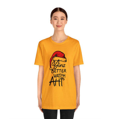 Yinz Better Watch Aht T-Shirt – Pittsburgh Santa Claus Christmas Tee T-Shirt Printify 