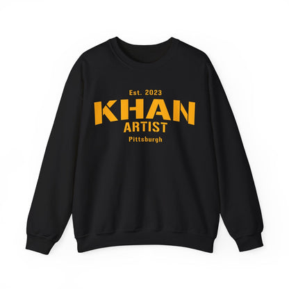 Khan Artist Pittsburgh Sweatshirt - Est. 2023 Steel City Sweatshirt Yinzergear S Black 