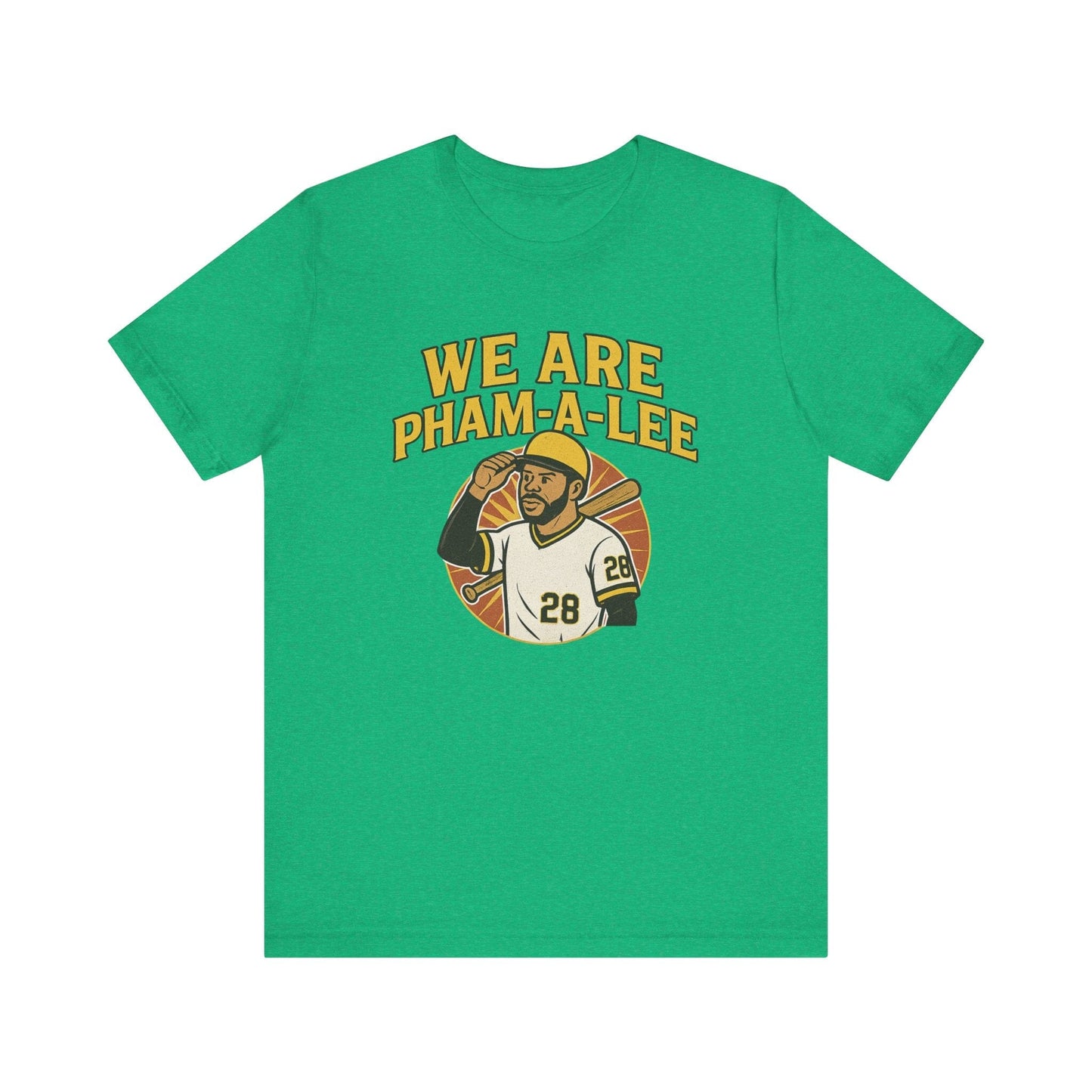 We Are Pham-a-Lee T-Shirt – Tommy Pham Baseball Fan Shirt - Pittsburgh Pirates 1979 Throwback Shirt T-Shirt Yinzergear Heather Kelly S 