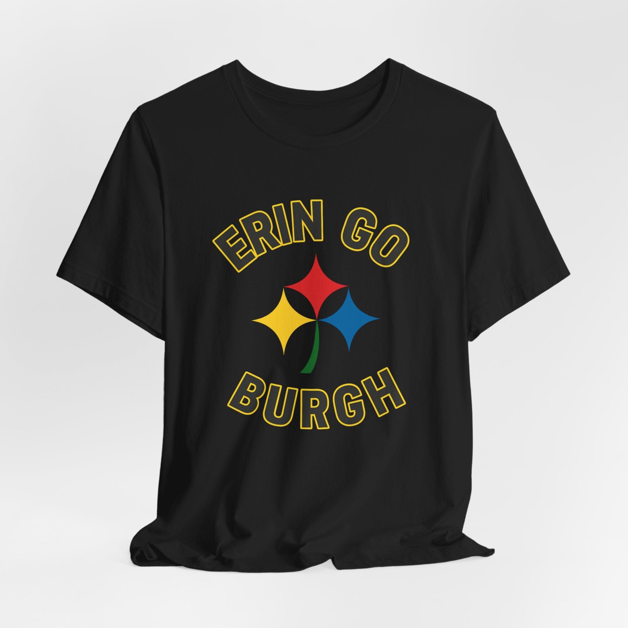 Erin Go Burgh Pittsburgh Irish T-Shirt product image alternate view 3 | Yinzergear