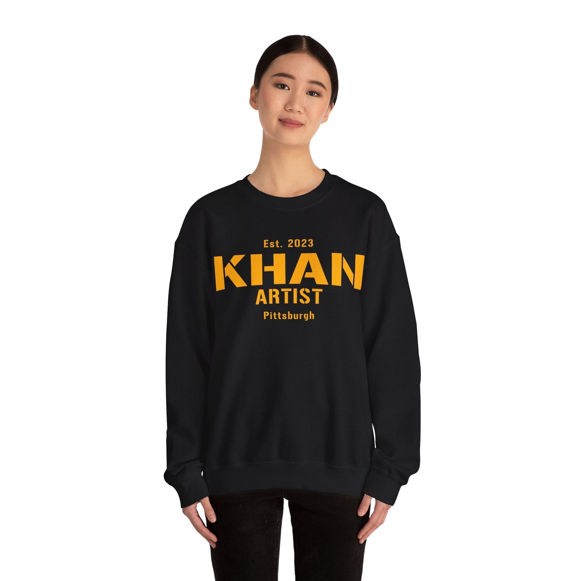 Khan Artist Pittsburgh Sweatshirt - Est. 2023 Steel City Sweatshirt Yinzergear 
